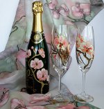 Decoupage šampaňských lahví Decoupage šampaňských lahví