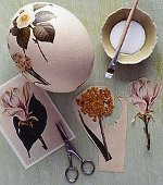 Velikonoční decoupage vejce