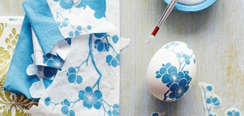 Velikonoční decoupage vejce