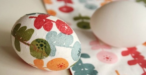 Velikonoční decoupage vejce