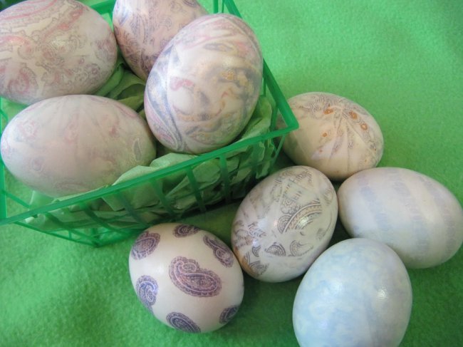 Velikonoční decoupage vejce