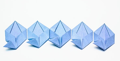Jak vyrobit origami květ s vlastními rukama
