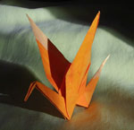 Klasický jeřáb origami