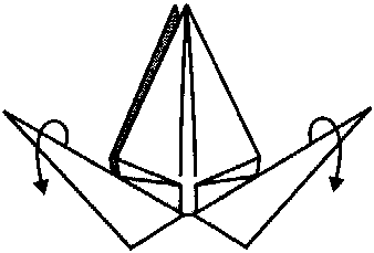 Klasický jeřáb origami