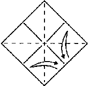 Klasický jeřáb origami
