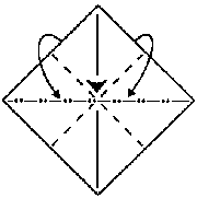 Klasický jeřáb origami