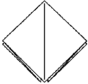 Klasický jeřáb origami