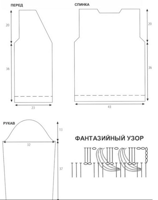 Mikiny, šaty a bundy pletené jehly: fotografie a diagramy