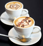 Latte umění - malování kávy Latte umění - malování kávy
