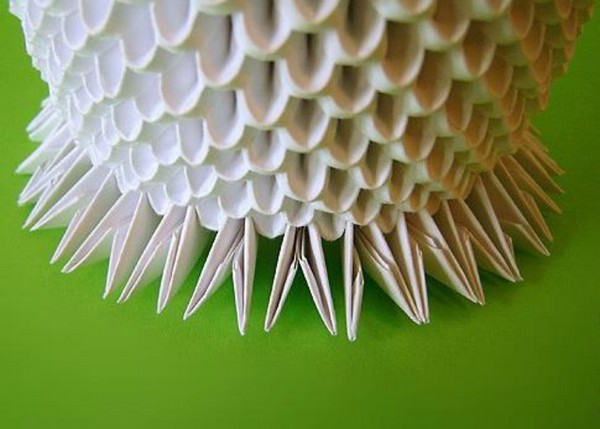 Jak si vyrobit origami labuť moduly - krok za krokem instrukce s fotografiemi a videem