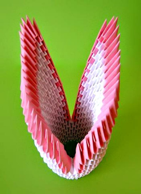 Jak si vyrobit origami labuť moduly - krok za krokem instrukce s fotografiemi a videem