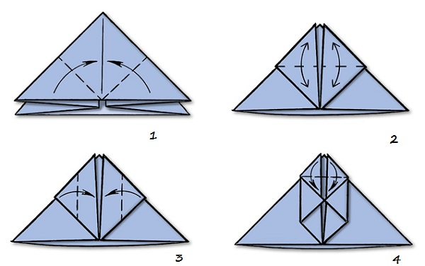 sněhulák origami pro začátečníky