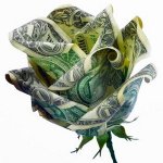 Origami peněz: Rose