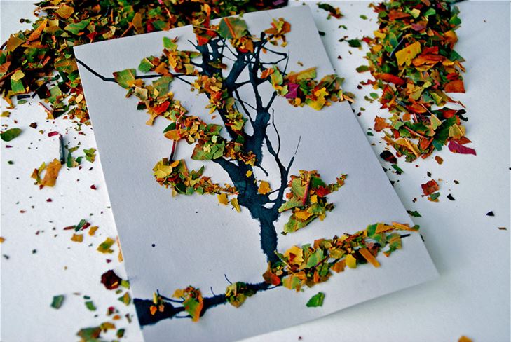 Podzimní řemesla z přírodního materiálu: fotografie