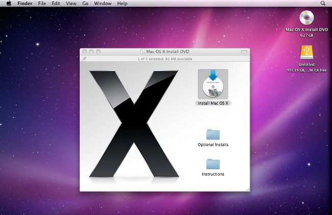 Jak nainstalovat Mac OS X