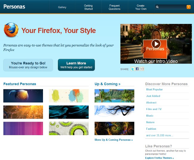 Témata pro Mozilla Firefox 4.0