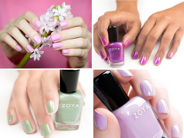 Perfektní pastelová manikúra s laky Zoya Charming 2017