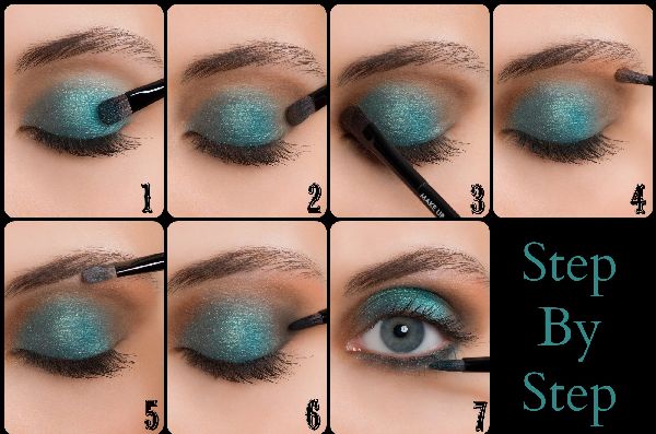 Nádherný make-up pro nový rok 2017 Cock pro modré, zelené a hnědé oči - krok za krokem lekce pro fotografie a video