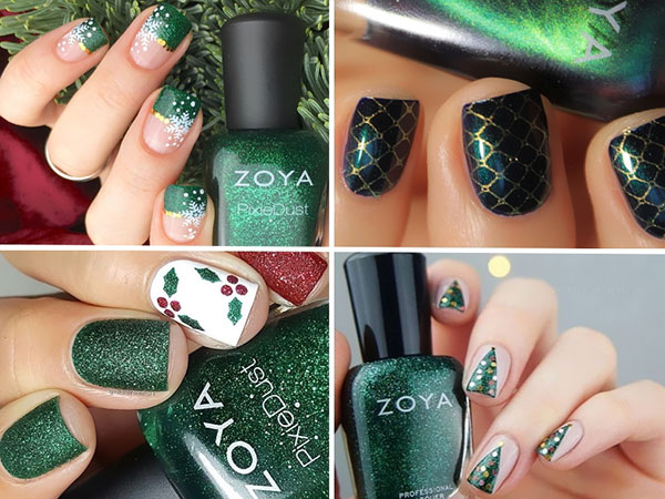 Nejlepší nový rok nail art s laky Zoya Enchanted