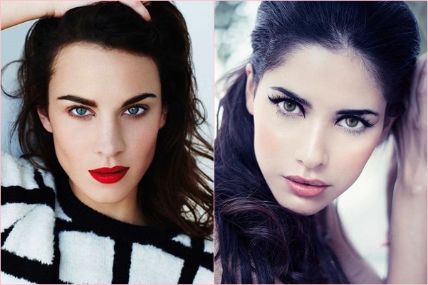 Romantický make-up na datum 14. února pro modré, zelené a hnědé oči