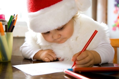 Původní dopisy od Santa Clause od dětí a dospělých