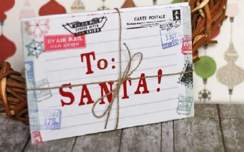 Původní dopisy od Santa Clause od dětí a dospělých