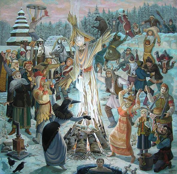 Jak nakreslit Shrovetide? Nakreslete s dětmi jarní prázdniny