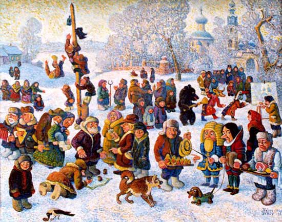 Jak nakreslit Shrovetide? Nakreslete s dětmi jarní prázdniny