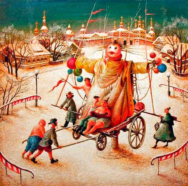 Jak nakreslit Shrovetide? Nakreslete s dětmi jarní prázdniny