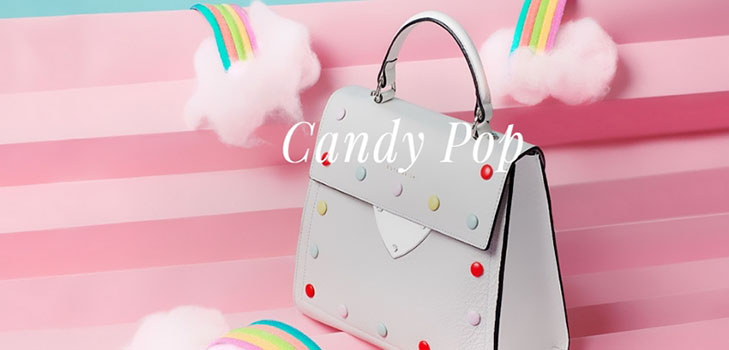 Coccinelle cukroví sáčky pro vyvrtávající pružinu: linka Candy Pop