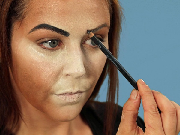 Scary makeup pro Halloween s vlastními rukama pro dívky a holky