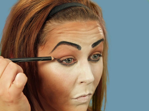 Scary makeup pro Halloween s vlastními rukama pro dívky a holky