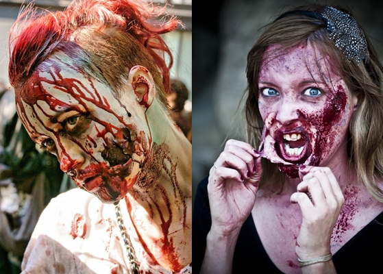 Zombie člověka pro Halloween: fotografie, video, jak si vyrobit vlastní ruce