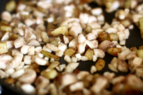 Jak vyrobit plněné houby v troubě Foto recept plněné hub v troubě