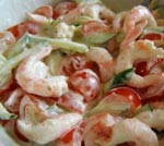 Čínský salát s krevetami