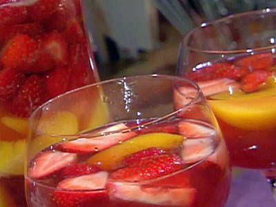 Sangria s růžovým vínem 