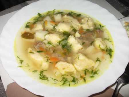 polévka s knedlíkem recept video