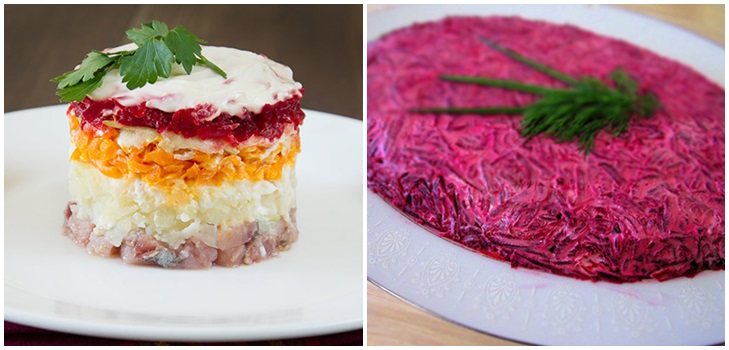 Recept pro sleď pod kožešinovým pláštěm na Nový rok doma - klasický, rohlík, s jablkem krok za krokem