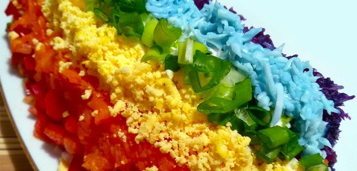 Salát Rainbow recept