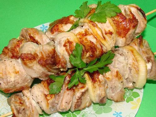 vepřové šišky kebab
