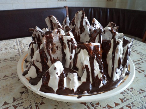 Cake Grafskie zříceniny se zakysanou smetanou