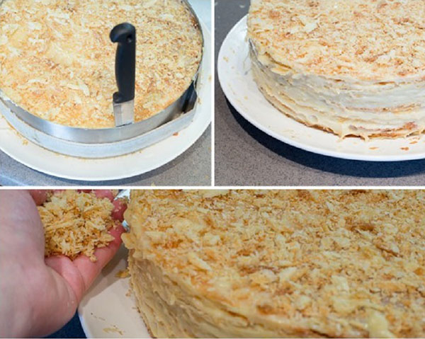 Cake "Napoleon", recepty s fotografií doma: klasické (sovětské), s pudinkem, s kondenzovaným mlékem, z bafetového pečiva