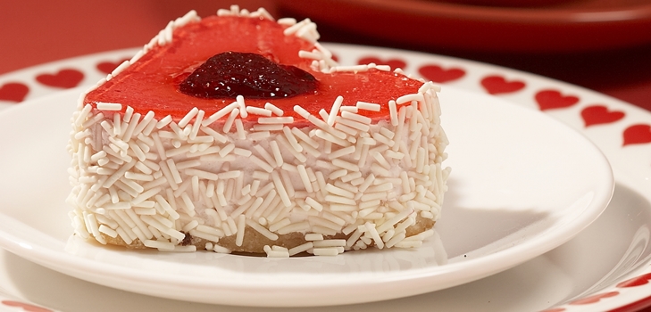 Dort ve tvaru srdce 14. února, recept s fotografií