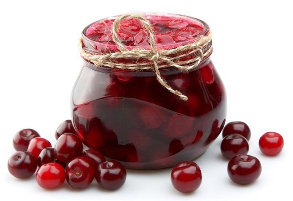 Třešeň na zimu - recepty - džem se semeny a jamkami, pět minut, džem, želé bez želatiny, třešňový kompot