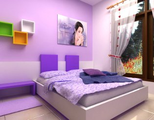 Lilac v interiéru