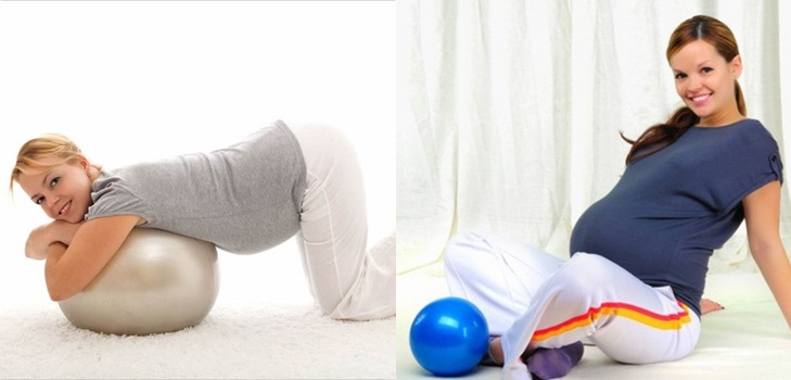 Efektivní gymnastika pro těhotné ženy na fitball
